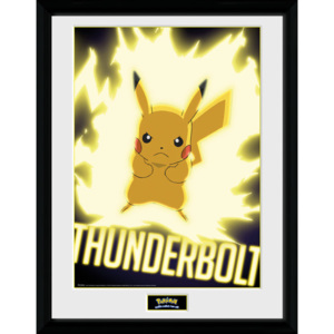 Obraz na zeď - Pokemon - Thunder Bolt Pikachu
