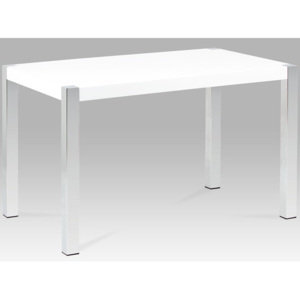 Jídelní stůl AT-2086 WT vysoký lesk bílý - Autronic