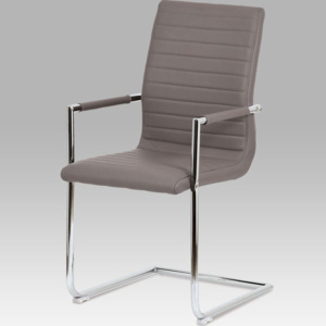 Jídelní židle s područkami HC-349 COF1 koženka coffee - Autronic