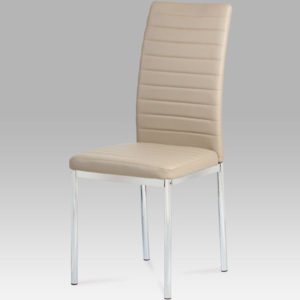 Jídelní židle AC-1285 CAP koženka cappuccino - Autronic