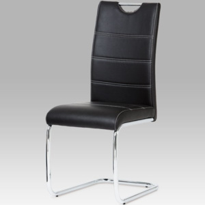 Jídelní židle HC-581 BK koženka černá - Autronic