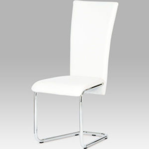 Jídelní židle DCL-173 WT koženka bílá - Autronic