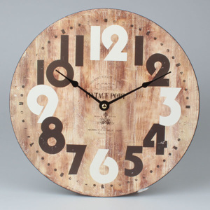 Dřevěné hodiny Vintage Port 30 cm