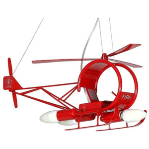 Dětský lustr Helikoptéra 3xE14/60W červená LU4786