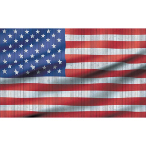 Fototapeta, Tapeta USA Americká vlajka, (104 x 70.5 cm)