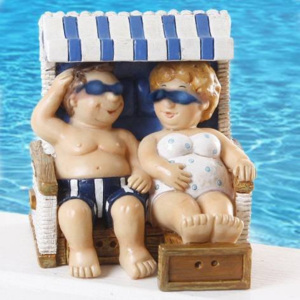 Dekorační figurky dovolená na pláži