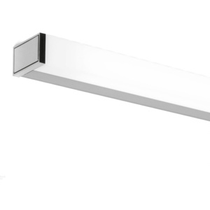 Xal Stretta, lineární nástěnné svítidlo, 20W LED 3400K, chrom, délka 90,8cm, IP44