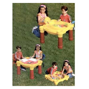 Dětský stoleček Marian Plast na hraní s pískovištěm + kryt