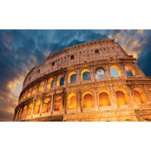 Fototapeta, Tapeta Řím Colosseum západ slunce, (208 x 146 cm)