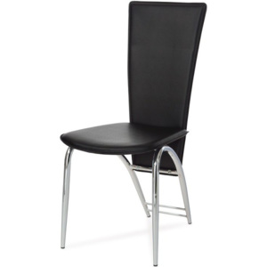 Jídelní židle AC-1158 BK koženka černá - Autronic