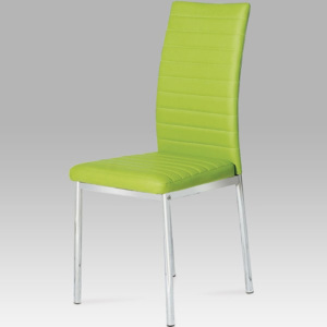 Jídelní židle AC-1285 LIM koženka zelená limetka - Autronic