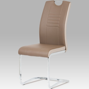 Jídelní židle DCL-406 COF koženka světle hnědá - Autronic