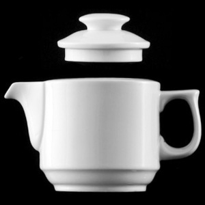Konvice čajová 300 ml, bílý porcelán, Praha, G. Benedikt