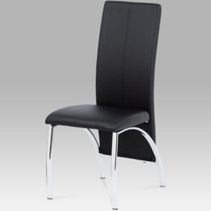Jídelní židle AC-1060 BK koženka černá - Autronic
