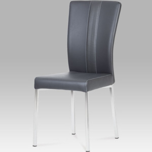 Jídelní židle HC-602 GREY koženka šedá - Autronic