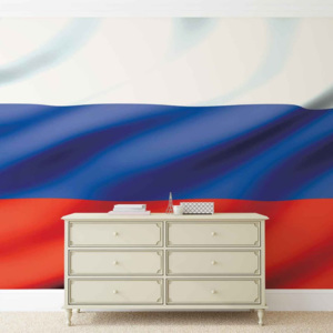 Fototapeta, Tapeta Ruská vlajka, (211 x 90 cm)