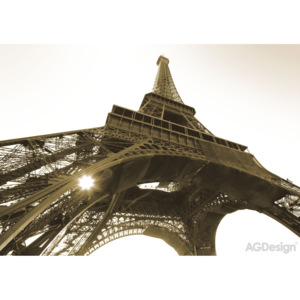 Fototapeta FTS 0172, Eiffelova věž černobílá, AG Design, rozměry 360 x 254 cm
