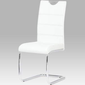 Jídelní židle HC-581 WT koženka bílá - Autronic