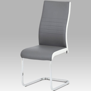Jídelní židle DCL-429 GREY koženka šedá - Autronic
