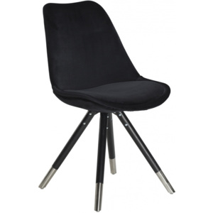 Židle DanForm Orso, černá/chrom