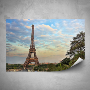 Plakát - Eiffelovka při západu slunce (60x40 cm)