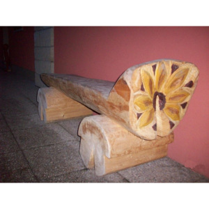 DRDLIK lavice 17 dřevořezba 200 cm