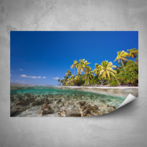 Plakát - Pláž Seychely (180x120 cm)