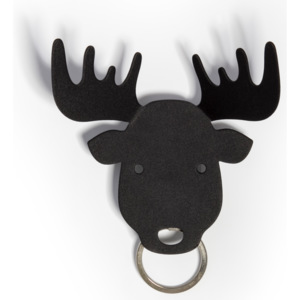 Věšáček na klíče QUALY Moose Key Holder, los černý