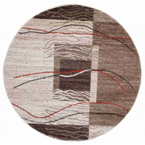 Kusový koberec Feder krémový kruh, Velikosti 130x130cm