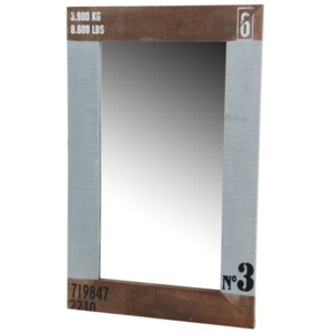 Ostatní Dřevěné zrcadlo N3 55x2x36cm Barva: šedá