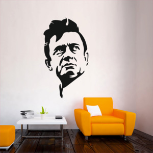 Samolepka na zeď - Johnny Cash (54x95 cm)