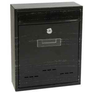 Poštovní schránka BK.20D Ocel rustikální černá Domovní listovní schránka