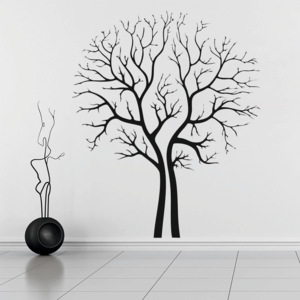 Samolepka na zeď - Zimní strom (80x95 cm)