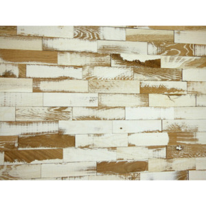 VINTAGE 009 dřevěný obklad 3D (Dřevěný obklad z masivního dřeva. Dekorativní výzdoba stěn v interiéru.)