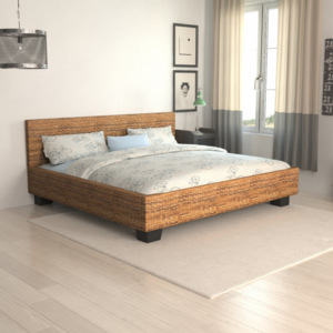 Ručně vyplétaná postel z přírodních abakových vláken 180 x 200 cm V1524 Dekorhome