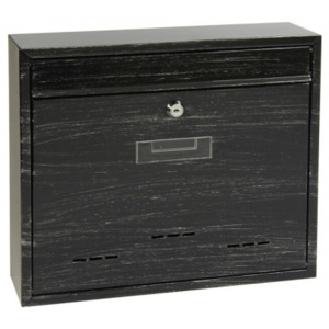 Poštovní schránka BK.31D Ocel rustikální černá Domovní listovní schránka