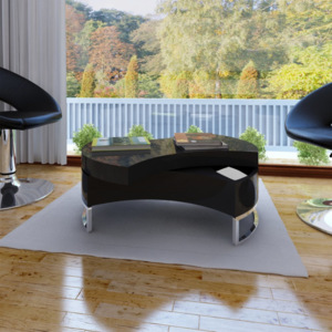 Konferenční stolek s nastavitelným tvarem černý V0425 Dekorhome