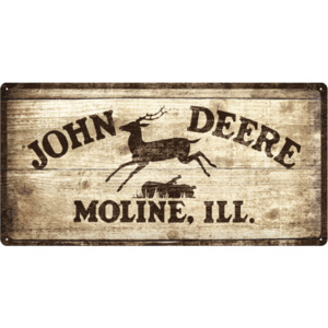 Nostalgic Art Plechová cedule John Deere Moline, ILL. 25x50 cm Rozměry: 25x50cm