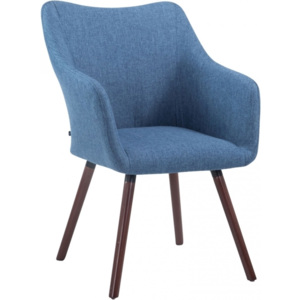 Židle Selia, látka, podnož ořech (Modrá) csv:m1520397105 DMQ