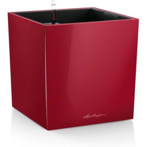 Samozavlažovací květináč Lechuza Cube Premium 40 červená - 39 x 39 x 40 - Lechuza