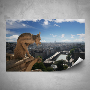 Plakát - Chrliče Notre Dame (60x40 cm)