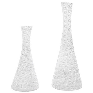 Váza Lola od SIA Home Fashion materiál: keramika, barva / provedení: bílá, užití: interiérové, výška do:: 50, průměr: 21, velikost: M