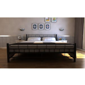 Kovová postel s roštem V0221B Dekorhome