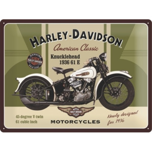 Nostalgic Art Plechová cedule Harley Davidson Knucklehead Rozměry: 30x40cm
