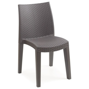 Židle plastová LADY hnědá - 55 x 48 x 86 - Progarden