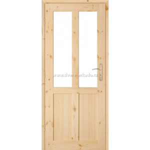 Dřevěné masivni dveře z borovice GAZDA S3