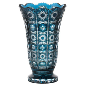 Váza Petra II, barva azurová, výška 305 mm