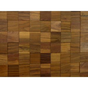OŘECH 50 (volné)- dřevěný obklad, lamela 3D (Dřevěný obklad z masivního dřeva. Dekorativní výzdoba stěn v interiéru.)