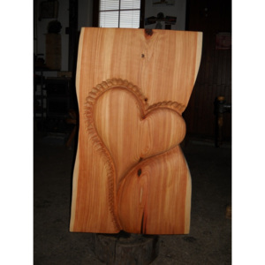 DRDLIK Srdce 5 dřevořezba 100 cm