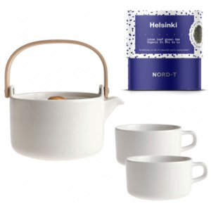 Set čajové soupravy Oiva a sypaného čaje Helsinki Marimekko